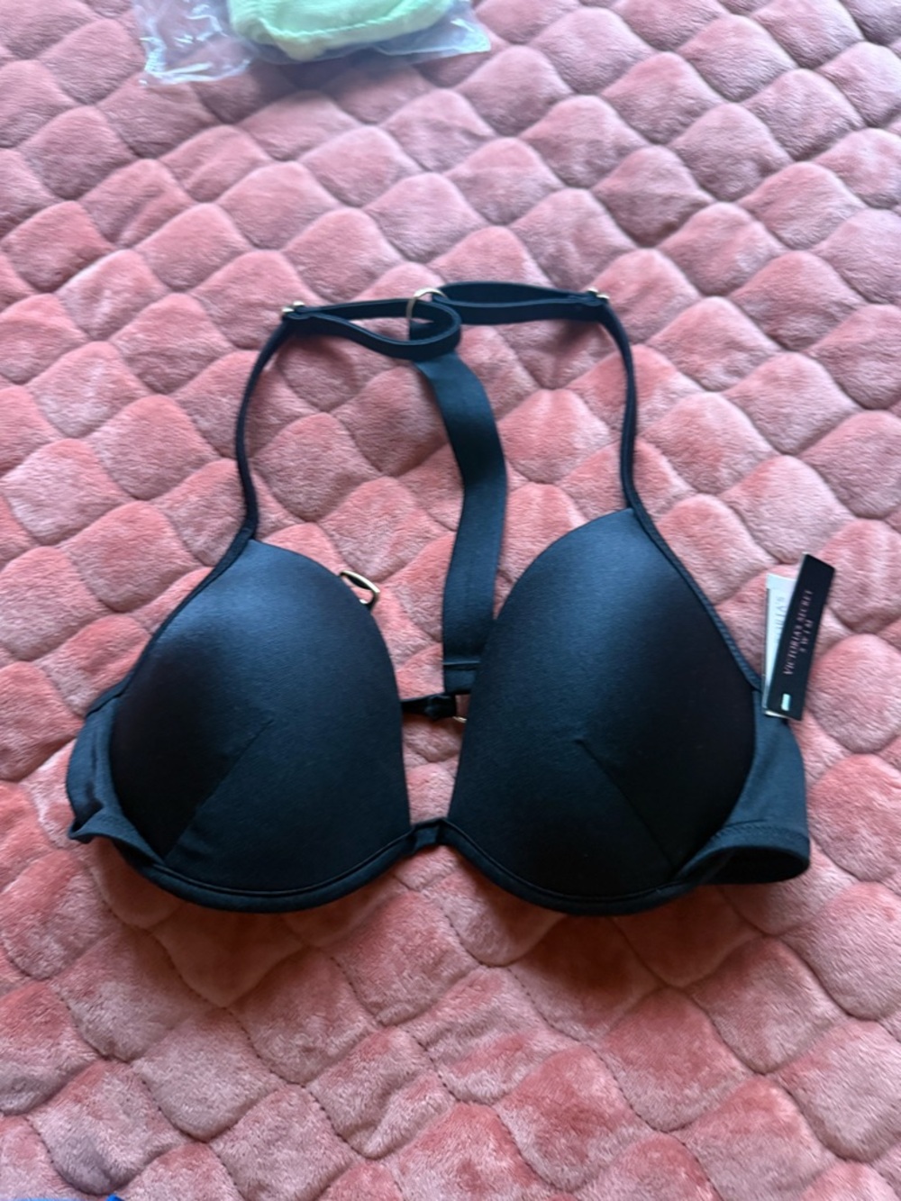 Victoria's Secret Black T-Back Push-Up Bra